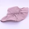 Sun Hat Bow Fisherman Hat Women's Summer Pleated Fabric Sunshade Hat