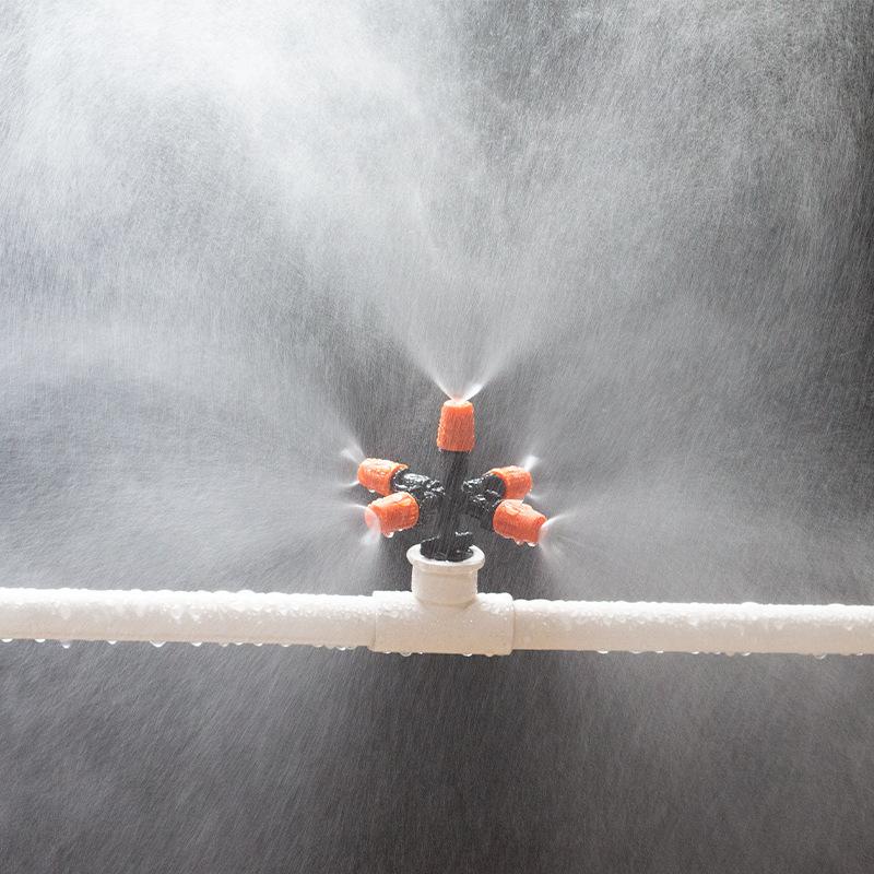 2pcs 5-Head Nozzle Spray, Water Spray for Garden Lawn Irrigation, Outdoor Plant Watering, Misting Nozzle with Atomizing