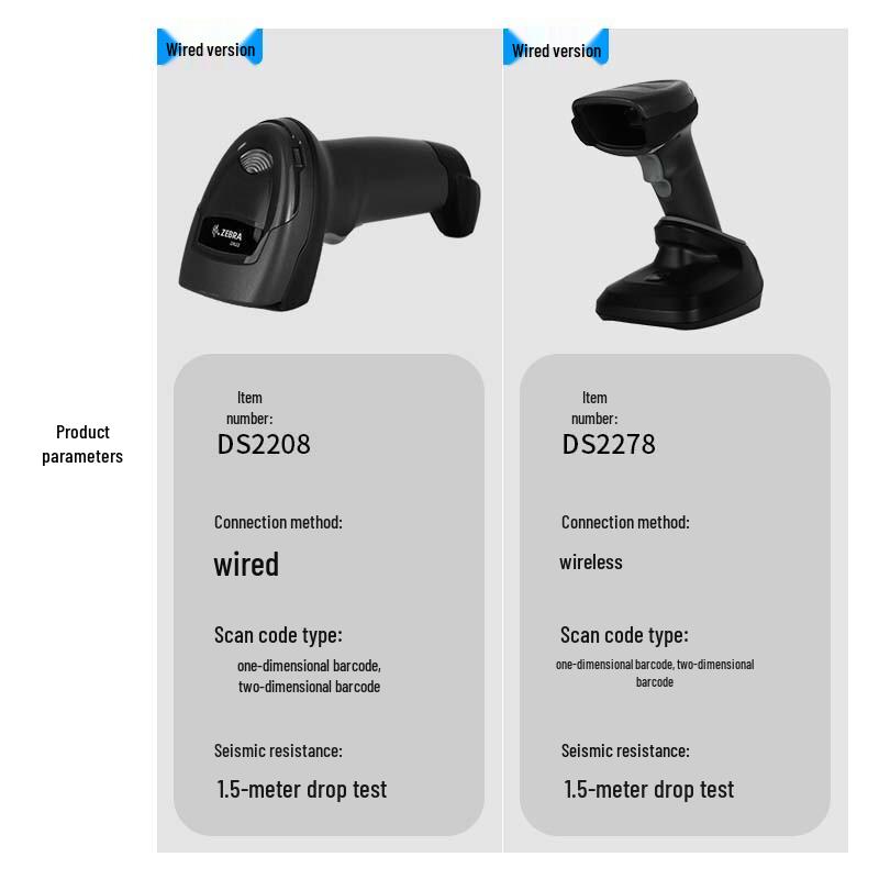 

Zebra DS2208 Wired 1D/2D Barcode Scanner