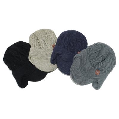 Fleece and Thicker Winter Ear Protection, Cold Protection and Warmth Wool Cap, Peaked Cap for Men and Women, Winter Cold Protection and Warmth