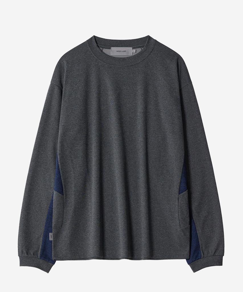 NODE LABS Dev:3 Waffle Long Sleeve T-Shirt_Gray