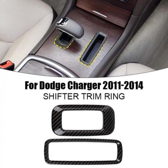 Carbon Fiber Center Console Gear Shift Decor Trim For Charger/Chrysler 300 10-14