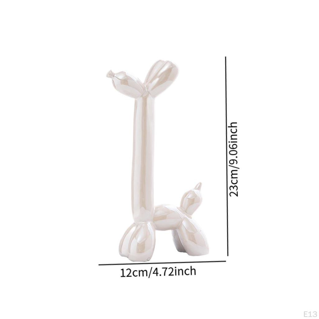 Balloon Dog Sculpture Desktop Collectible Figurine for Bedroom Indoor Office