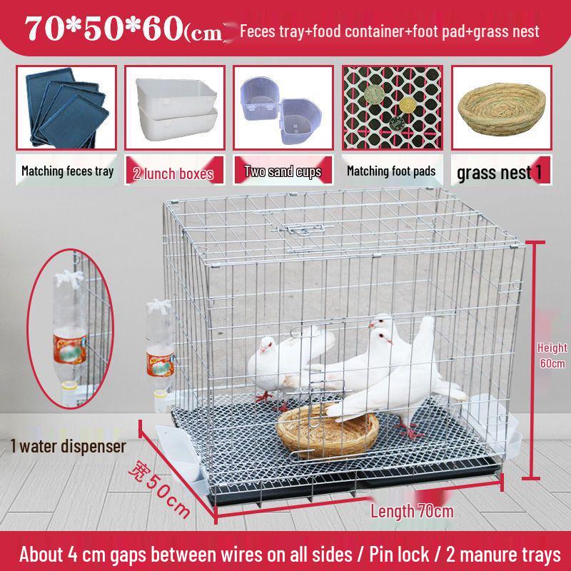 Large Pigeon Cage for Breeding & Pairing with Free Shipping - Ideal for Household Use