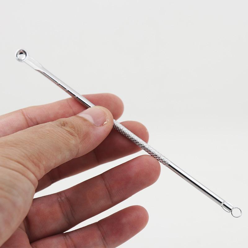 In Stock: 3-Piece Stainless Steel Blackhead Remover Needle Set - Beauty Tool for Pimple and Blackhead Removal.