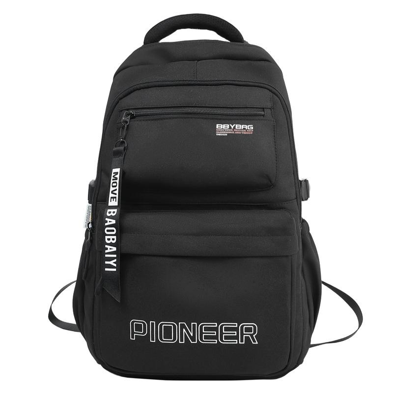 Schoolbag new male and female college students schoolbag simple fashion versatile backpack travel lightweight large capacity student backpack