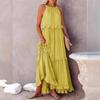 Abiti Lunghi Estivi Carini da Donna Senza Maniche Casual Svasati Taglie Forti Sexy Maxi Abito Occasioni Formali Festa Serale