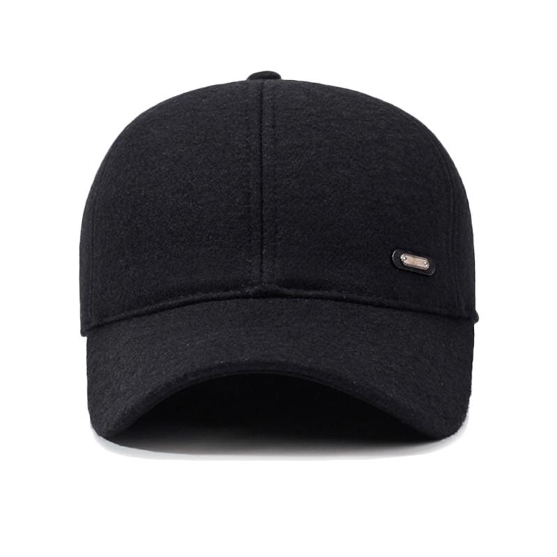 Herren Herbst Winter Wollmütze Kappe Mittelalterliche und Ältere Dicke Warme Ohrenschutz Baseballkappe