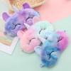 Maschera per Dormire Peluche Arcobaleno Unicorno - Carina, Blocca Luce Disponibile
