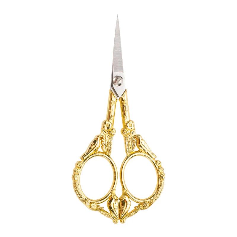 

Винтажные ножницы в европейском стиле, бытовые ножницы из нержавеющей стали, маленькие ножницы для вышивки крестиком, вырезка ниток, вырез для окна, швейные принадлежности для швейных принадлежностей своими руками 1pcs