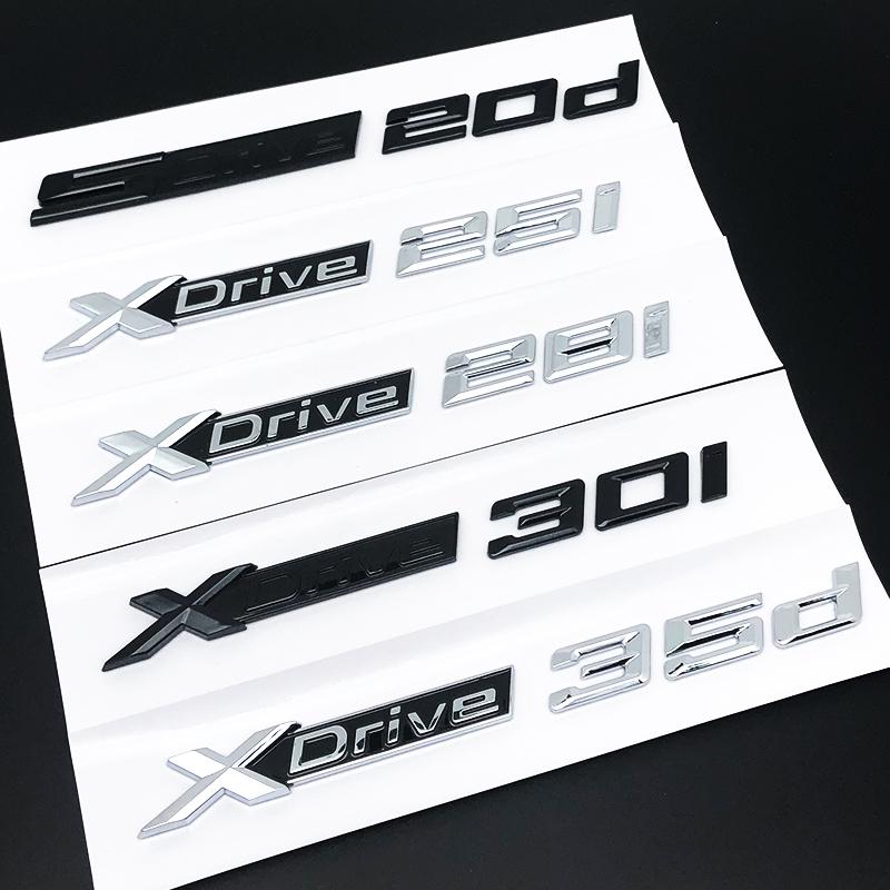 For X3 SDrive XDrive 20i 25i 28i 30i 35i 20d 25d 28d 30d 35d 3D ABS Car Rear Trunk Badge Decal Sticker Emblem Accessories