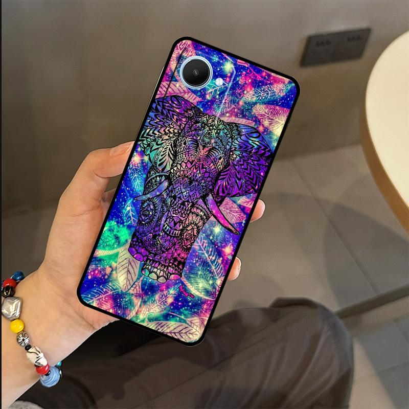

Elephant Mandala Aztec Case For Realme C63 C61 C55 C51 C53 C25 C65 C67 C71 C75 GT6 GT7 Pro 11 12 13 14 15 Pro Plus Realme 10 Pro Plus