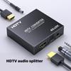 HDTV Sound Splitter 4K@60Hz Mit Optischem SPDIF 3,5mm Anschluss Für Digitalen Sound TV Spielkonsolen Lautsprecheranschluss