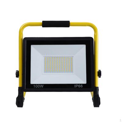 Lumină LED de securitate Proiector portabil impermeabil pentru garaj grădină stadion galben 100W