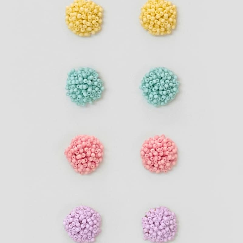 FANTASTIC PLANET blossom party beads earrings (4colors)
