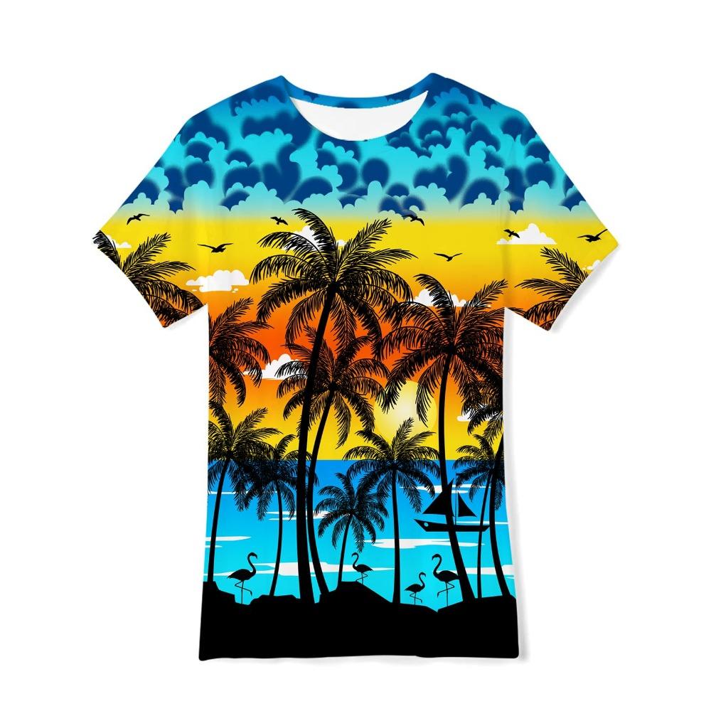 3D Cute Animal Cat Print T-shirt Men Women Summer Animal Casual Tops Tees Kids Cartoon O-neck Short Sleeve T Shirt Hawaii Tshirt