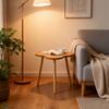 1pc Retro Patterned Edge Table, Suitable for Living Room As a Home Use Side Table, Small Room Coffee Table