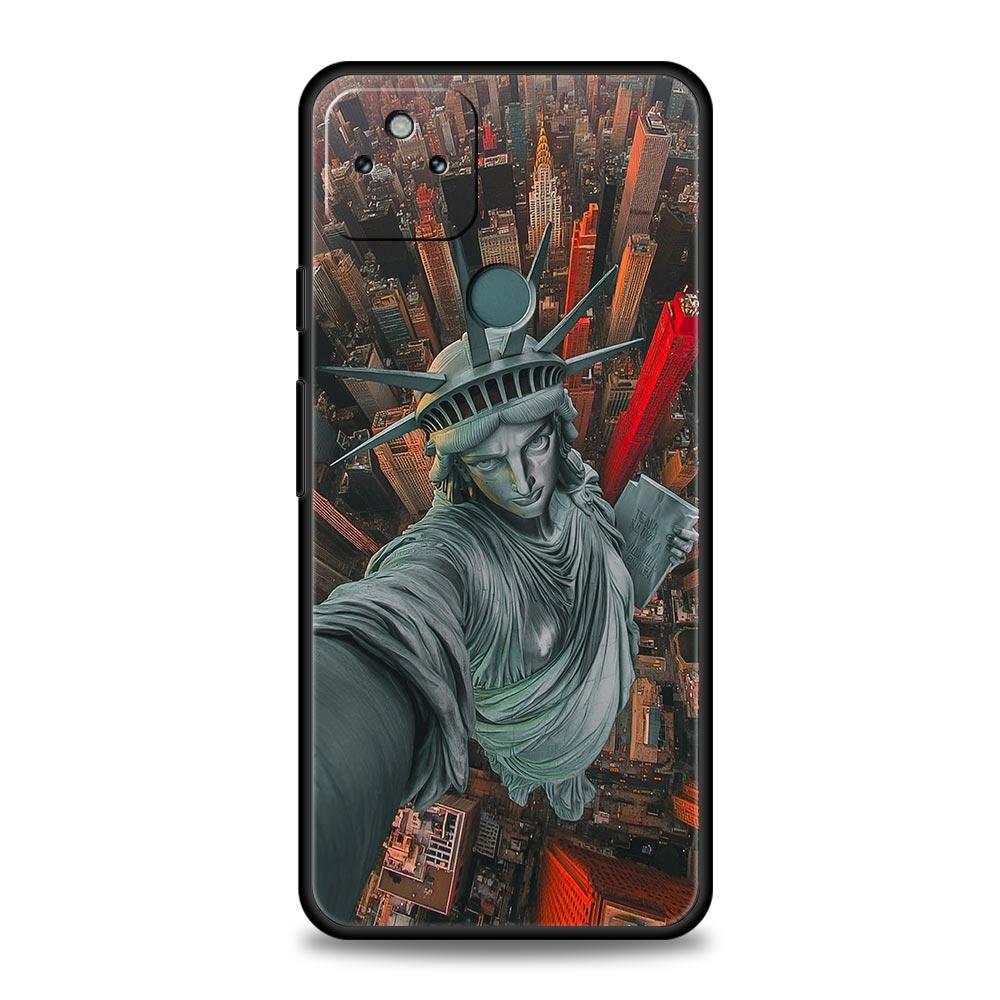 Fashion Ancient Greek Statues Phone Case Cover for Google Pixel 10 9 8 7 6 9A 8A 7A 6A Pro Shockproof Soft TPU 10 Pro XL Shell