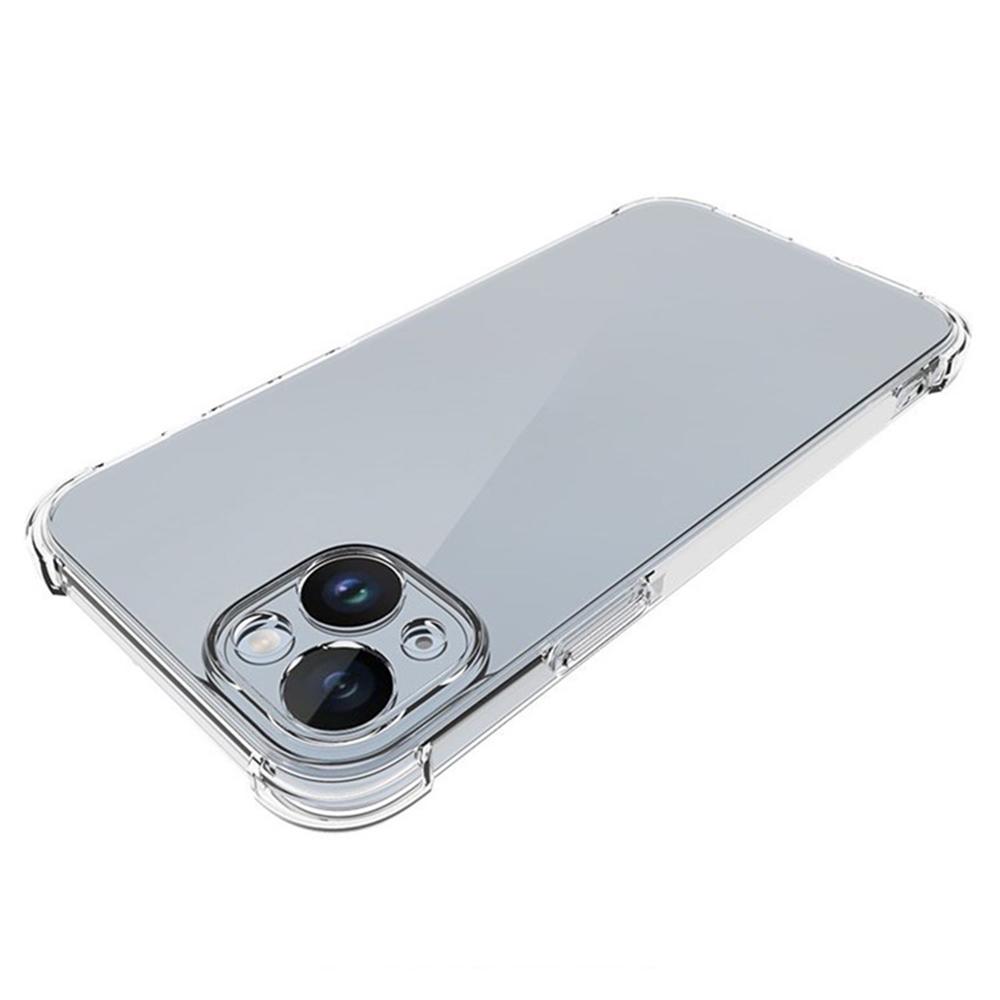 WANLONFENG WL2 Series for iPhone 14 Case 2.0mm TPU Precise Cutouts Phone Cover with 2Pcs Tempered Glass Films