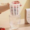 650ML Picnic Salad Box Fruit Cup with Fork Double-Layer Quick-Draining Leak-Proof Compact Sealed Food Storage Containers for Travel Picnic Camping