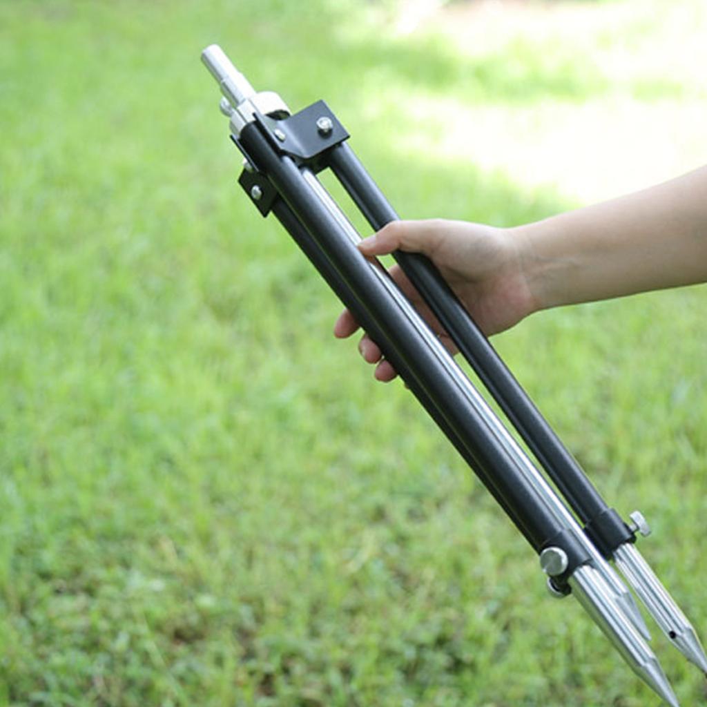 Adjustable Folding Fishing Pole Tripod Bracket Fishing Rod Rest Tripod Stand for Outdoor Activity Fishing Accessories