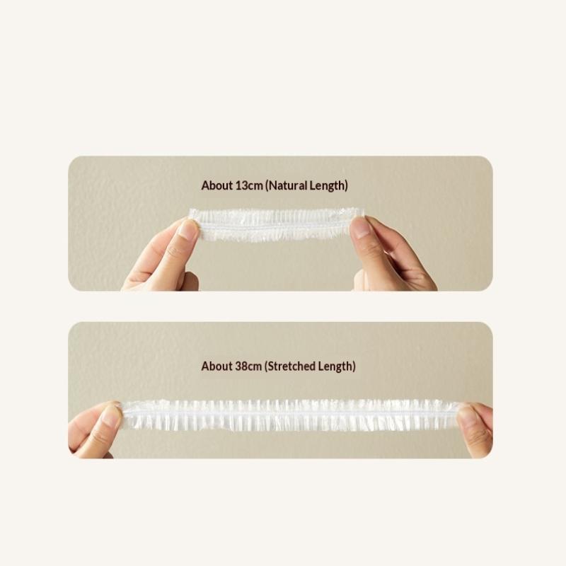 300pcs Cling Film Cover Cling Bag Elastic Mouth Household Cling Film Cling Cover Disposable Cling Cover Food Kitchen Storage