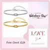 Stainless Steel Couple Jewelry Double Layer Knot Bracelets for Women Men Snake Bone Chain Couple Bracelet Valentine's Day Gift