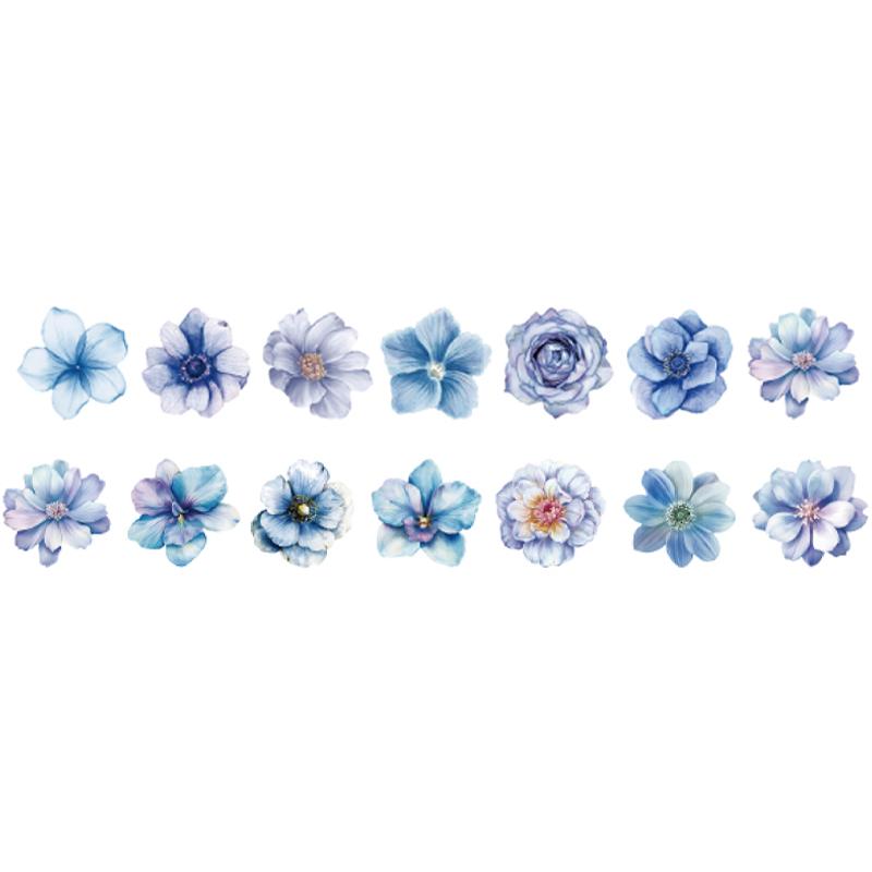 1roll Washi Tape Spring Color Flower Shaped Tape Handbook Stationery For DIY Hand Account Scrapbook Diary Decoration