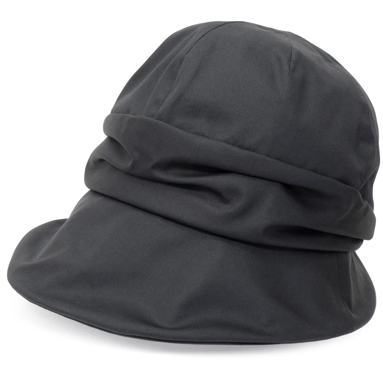 

Шляпа-вуаль для газетчика, глубоко стройнящая, солнцезащитная, широкая, стильная, для выхода в черном [BEEL] женщины, кепка, шляпа, эффект, защита, защита, однотонная, весна/лето, чёрный