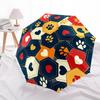 1PC Paw Prints Hearts Automatic Opening And Closing, Sturdy Iron Frame, Portable Folding Design, Suitable For Men And Women In All Seasons57