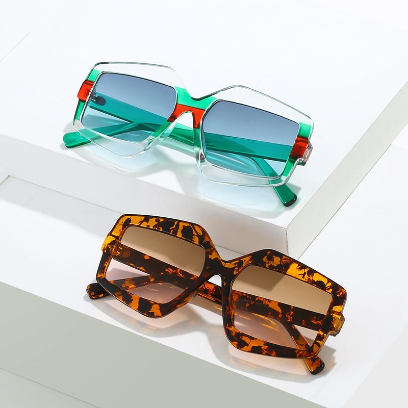 Geometric Sunglasses, Trend Contrasting Colors, Trend Glasses, Frames, And Versatile Sunglasses For Women