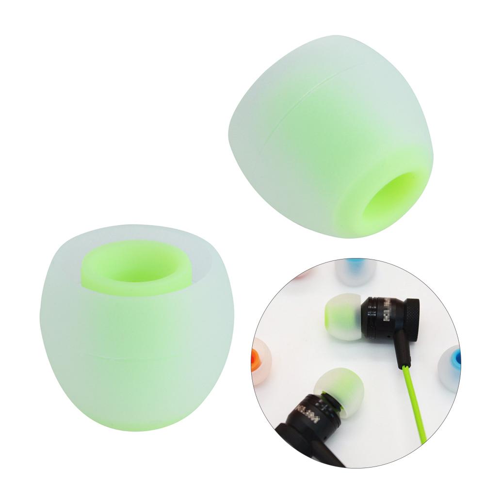 12 Pcs 3.8mm In-Ear Earphone Sleeve Universal Colorful Soft Silicone Earbuds Replaceable Rubber Ear Tips Headphone Accessories