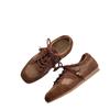 2025 autumn new retro anti-velvet cowhide splicing cotton and linen small German training versatile comfortable casual fashion women's shoes