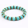 Blue Beaded Bracelet Charm Natural Stone Crystal Septa Stretch Women Bracelets & Bangles Fashion Yoga Jewelry Couple Gifts