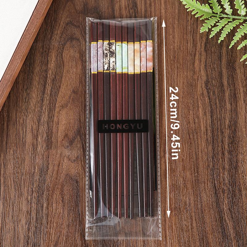 Banboo Chopstick Reusable Non-slip Sushi Food Chop Sticks Chopsticks Chinese Chop Stick Tableware Kitchen Gadgets
