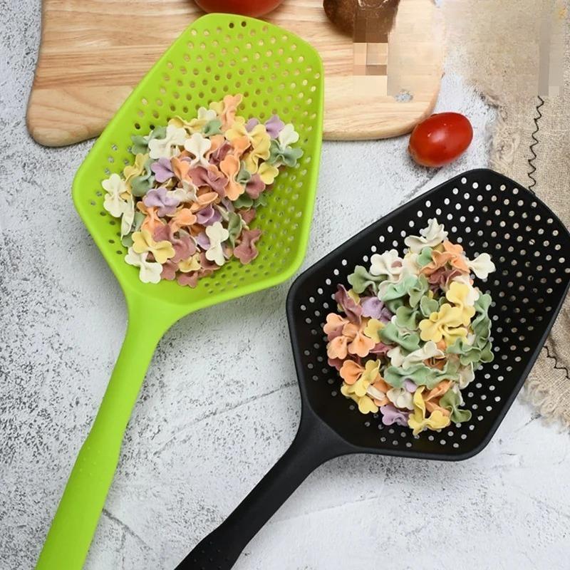 Plastic Water Shovel Drainage Shovel PP Plastic Ice Shovel Colander Filter Shovel Drainage Spoon Kitchen Tools
