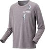 YONEX Uni Long Sleeve Gray XO T-Shirt (Fit Style), (010)