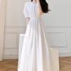 La Chapelle French Style Short Sleeve Lace Dress