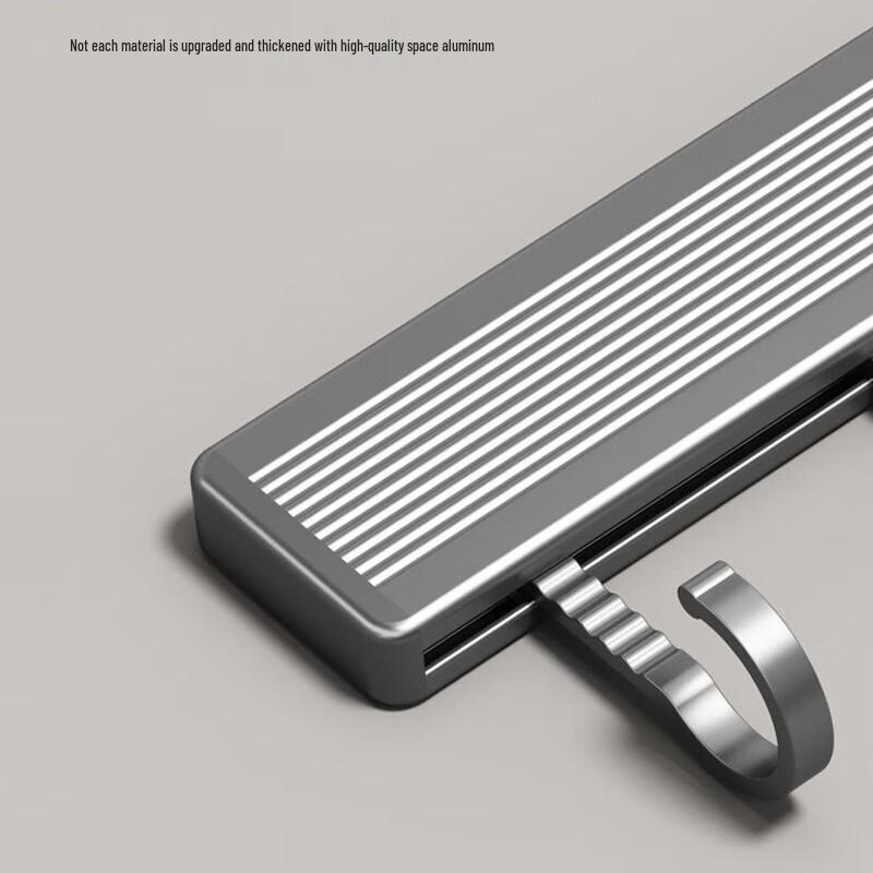 DANLE Wall-Mounted Aluminum Hook Rail