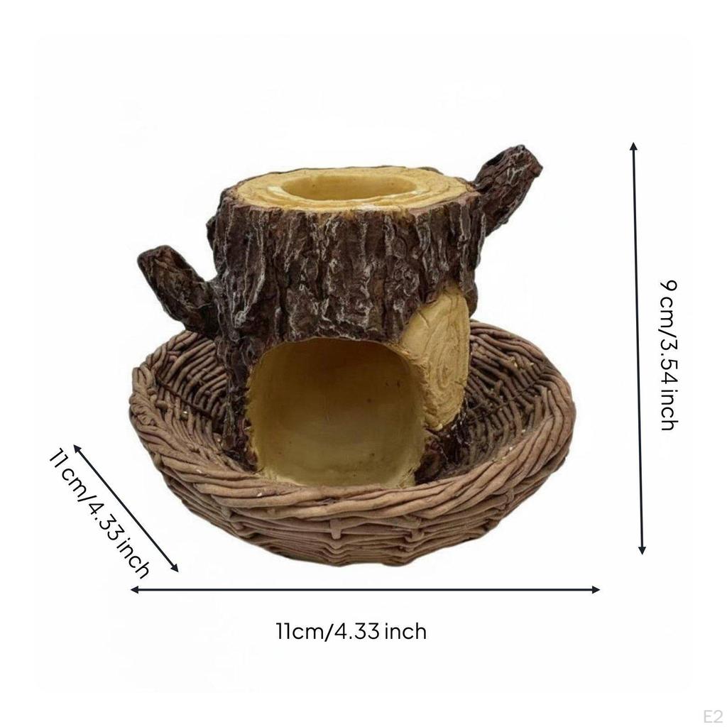 Bird Feeder Decorative Design 2 In 1 Birdhouse and Sturdy & Long Resin Native House for