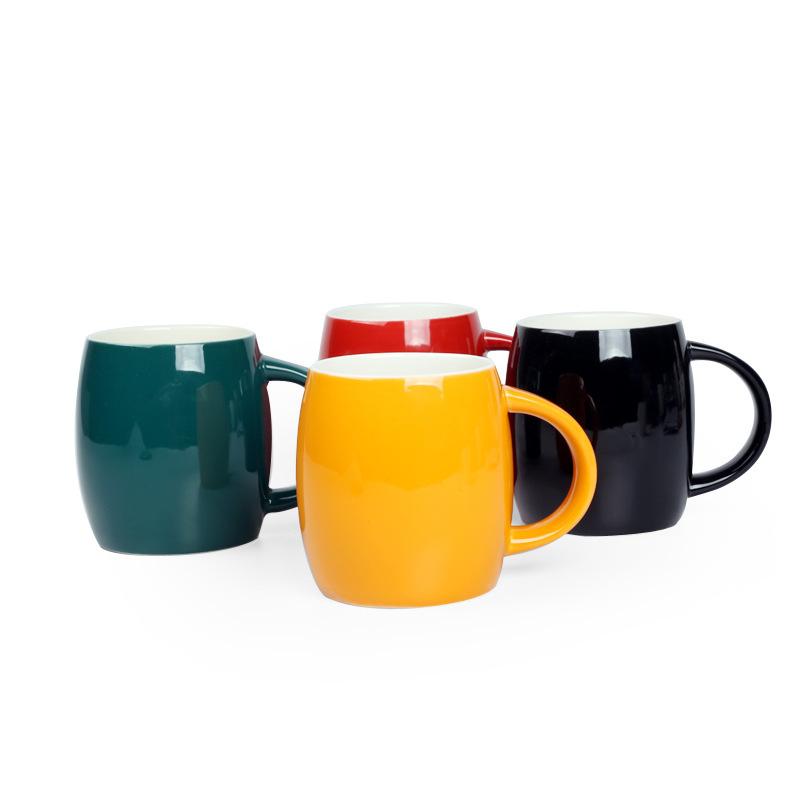Wine Barrel Ceramic Cup, Mug, Creative Cup, Coffee Cup, Water Cup, Practical Gift Advertising Cup Customization