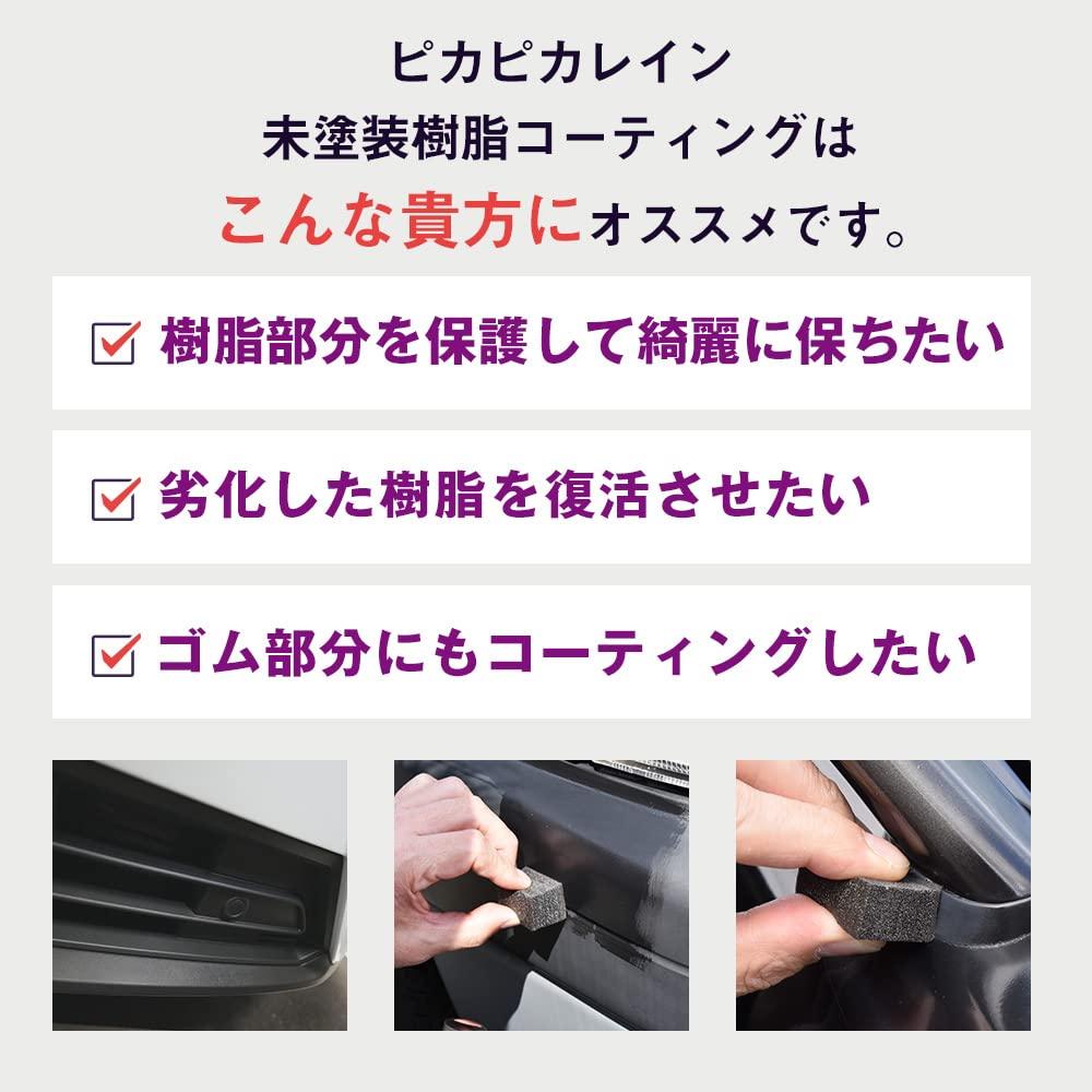 Pika Pika Rain Unpainted Resin Coating Exclusive Resin Part Revitalizer Water Repellent Durability Large Capacity Black Resin Glass Coating Agent for