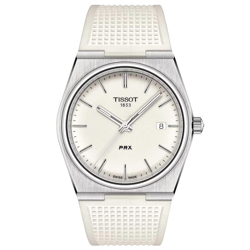 

[Tissot] watch PRX P.R.X [Regularly imported product] rubber strap T1374101701100 men s white dial