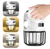 Multi-purpose LED lantern, camping lantern with 4000mAh high-capacity battery, USB rechargeable, solar charging, power indicator, IP65 waterproof, out