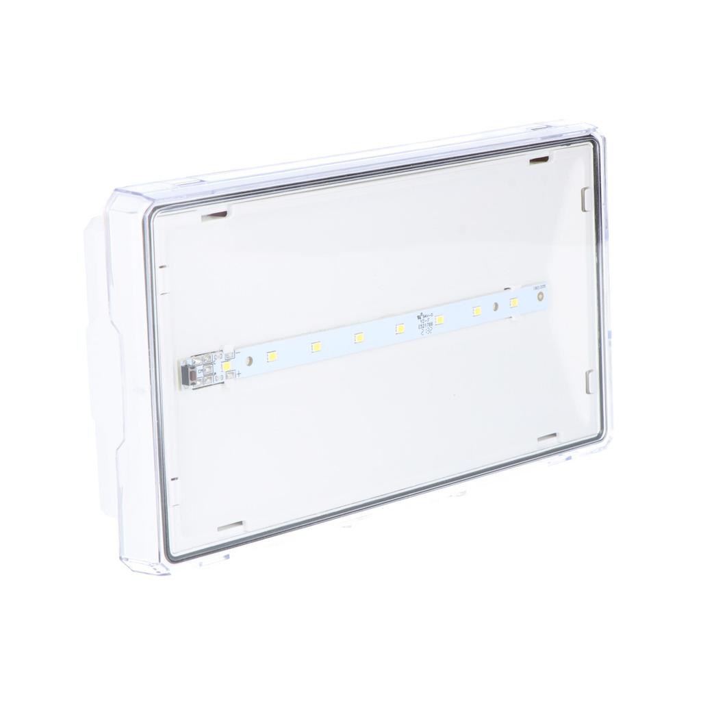 Mains-operated Emergency LED Luminaire, EXIT 1W 6000K 3h, Test Button