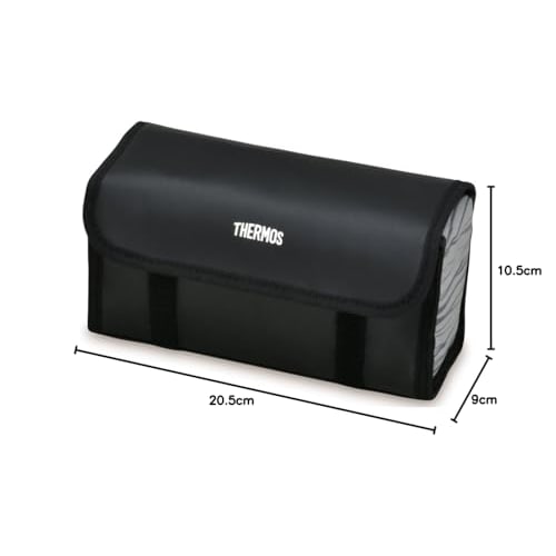 Thermos Bento Box 2 Tier Fresh Lunch Box 900ml Black Gray DJB-905W BKGY