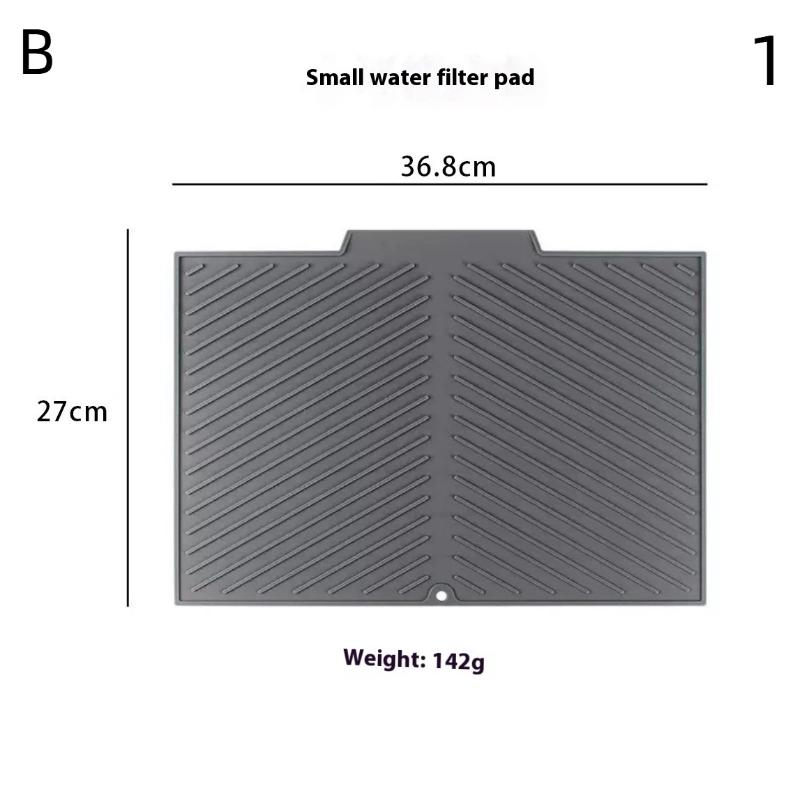 Silicone Drain Pad With Hole Drying Mat Pots Dish Drain Mat For Kitchen Tableware Non-slip Mats Anti-scald Coaster Kitchen