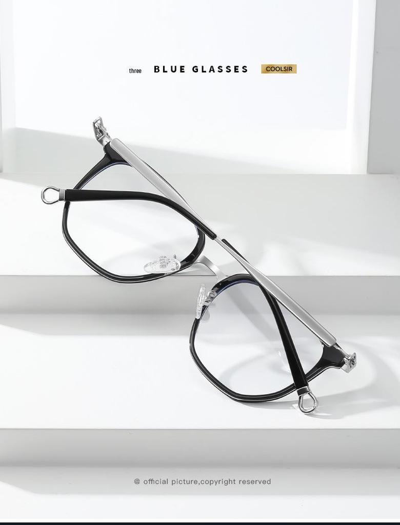 2026 Simple Retro TR Frame Blue Light Blocking Glasses 1813 for Business & Casual Use