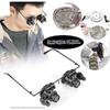 Professional Magnifying Glasses with 20x Magnification LED Illumination for Jewelry and Watch Repair Work Hands Free