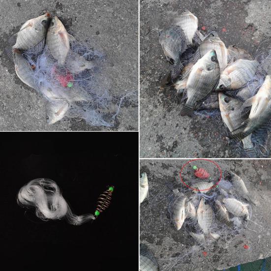 Fischernetz, große Kapazität, tragfähig, kleiner Käfig, Bombenhaken, Fischernetz für Teich